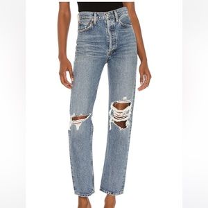 NWT AGOLDE 90's Pinch Waist Jeans, color Backdrop